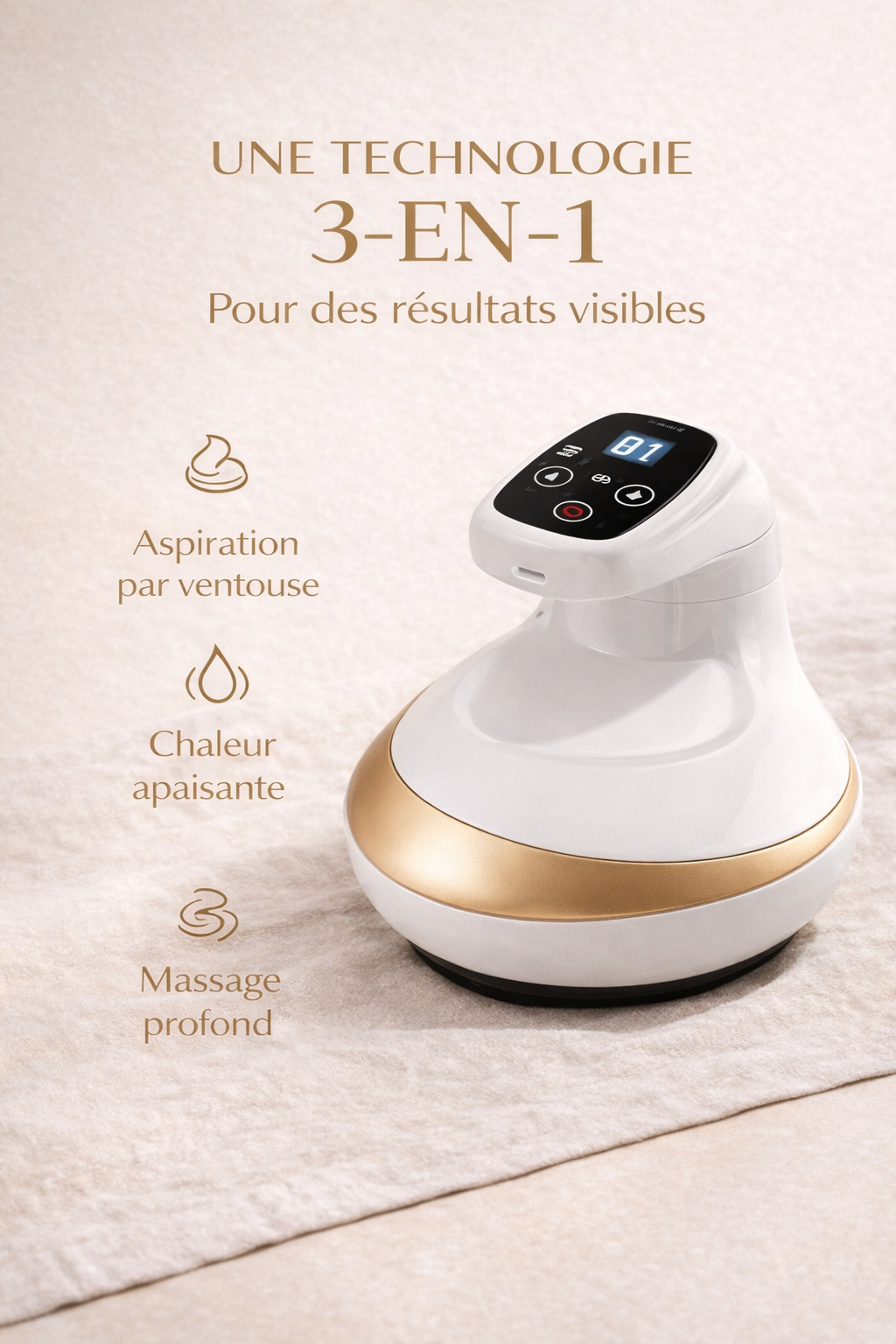 Pulsera Active - Masseur ventouse électrique pour cellulite résistante